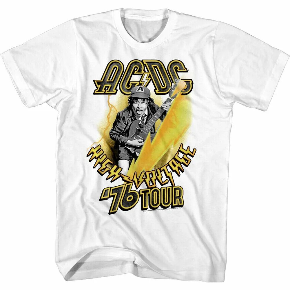 Ac dc voltage. Футболка acdc tour76. футболка acdc voltage. high voltage футболка. ac dc usa tour футболка.