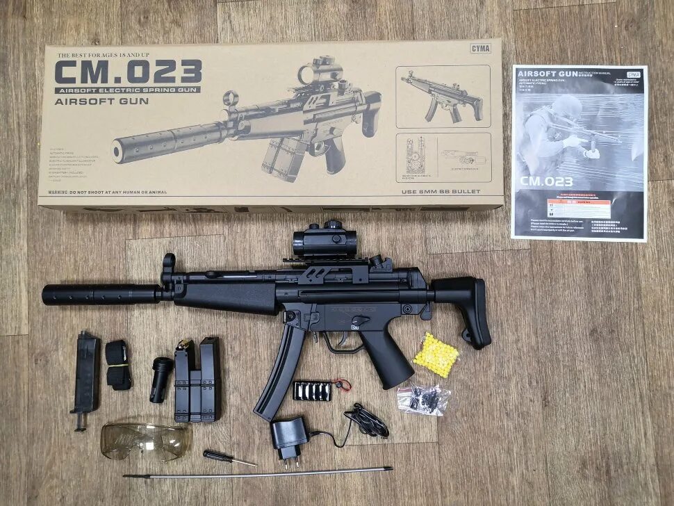 Пятерка автоматом. Страйкбольный автомат детский CYMA mp5 (cm.023). Страйкбольный автомат CYMA cm023 mp5 Lite пластик. Автомат CYMA cm022.