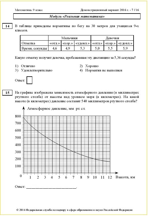 Демонстрационный вариант теста