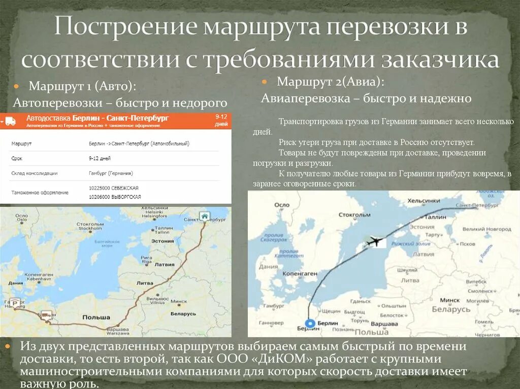 Маршрут перевозки. Маршруты перевозки грузов. Построение маршрута. Выбор маршрута транспортировки грузов. Маршрутный груза