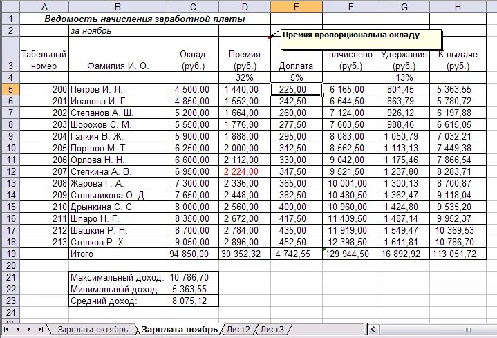 Как рассчитать оклад по зарплате по дням