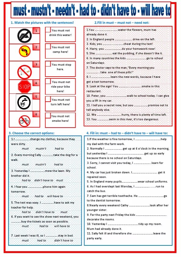 Must don t need. Must mustn&#039;t needn&#039;t don&#039;t have to правило. задания на must и have to. must had to will have to упражнения. must have to worksheets.