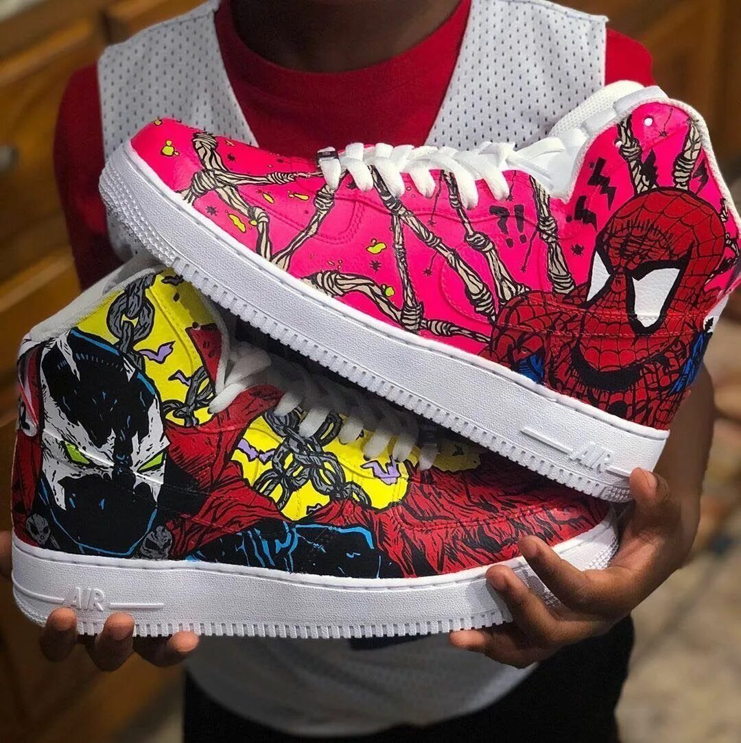 Nike Air Force Custom Spider. Nike Air Jordan 1 Custom. Custom Shoes Nike. Nike Air Force 1 Jordan.