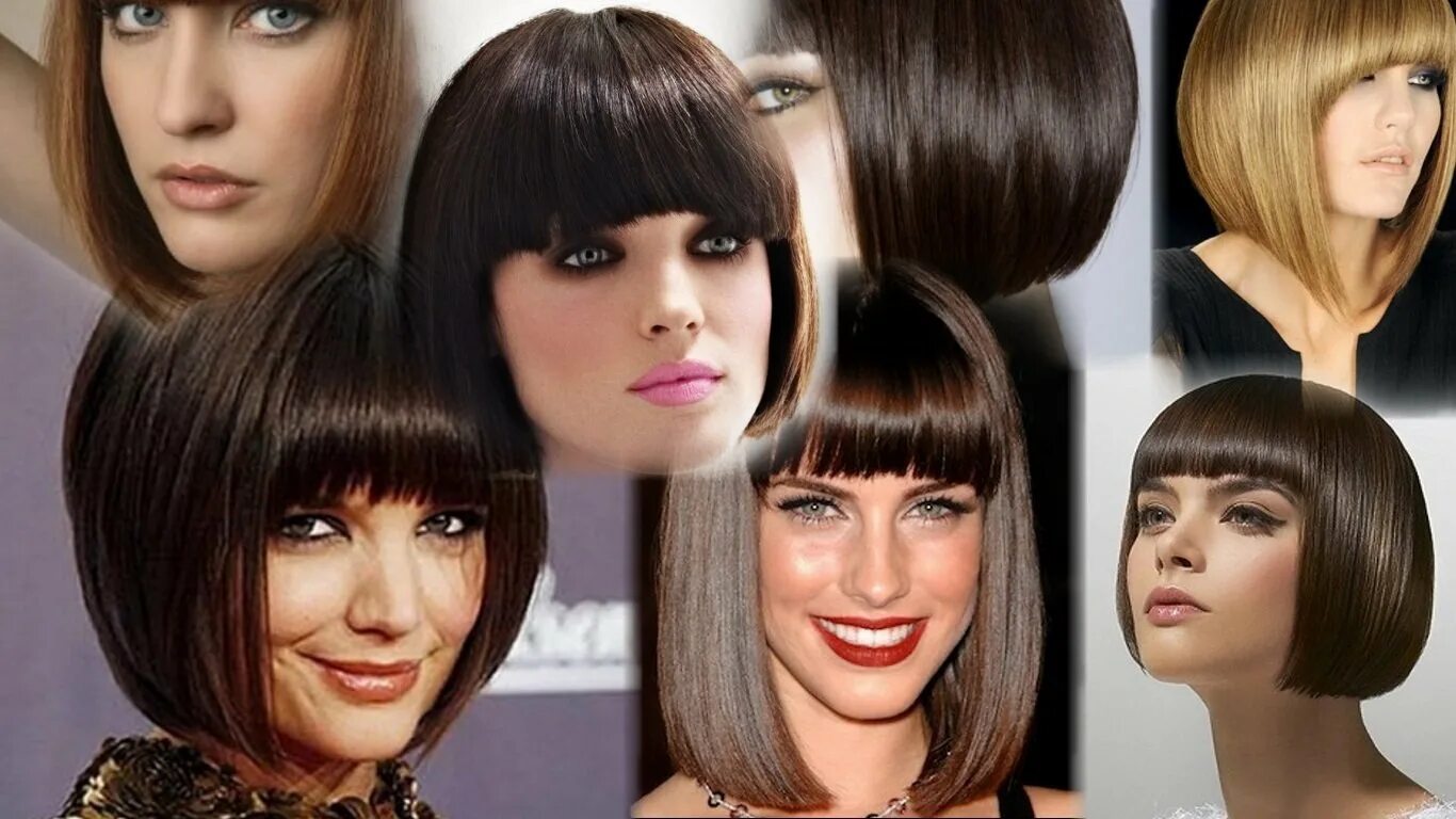 стрижки под каре с челкой. стрижки типа каре с челкой. каре с чёлкой для тонких коротких брюнетки. стрижка каре с челкой видео. кэти холмс стрижка боб.
