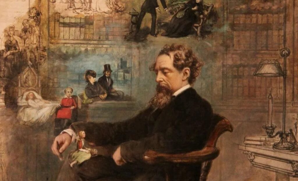 Жизнь и творчество чарльза диккенса. Сон Диккенса басс картина. Charles Dickens (1812-1870).