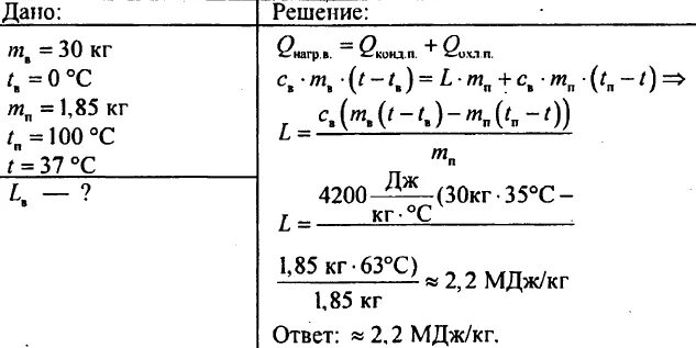 В сосуд содержащий 30 л воды впускают 1.85 кг водяного. В сосуд содержащий 30 кг воды при 0. В сосуд содержащий 30 кг воды при 0 градусов вводится 1.85 кг водяного. В сосуд , солержащей 30 кг воды впускают 1.85 кг водяного пара при 100.