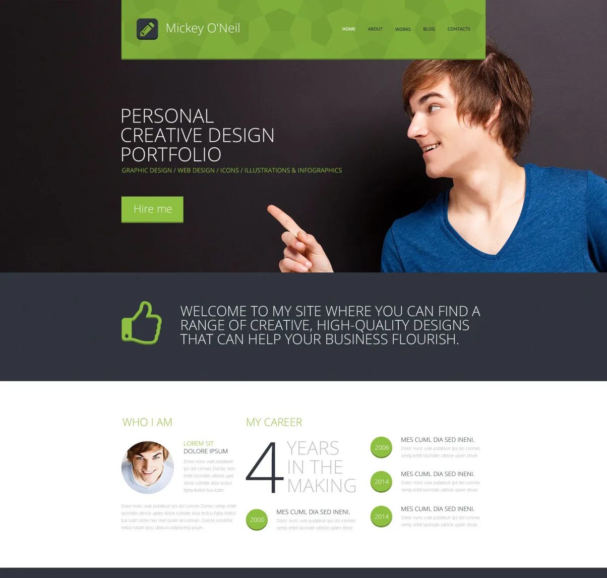 You to create a personal