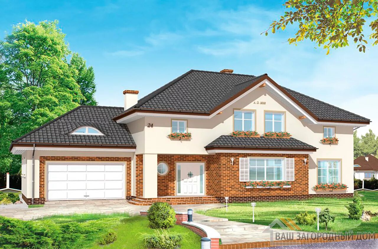 дом с мансардой и террасой и гаражом 100м2. готовые дома с гаражом. домик с гаражом. дом с мансардой и террасой и гаражом 150м2. проекты коттеджей с гаражом.
