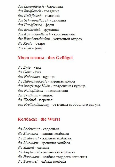 Список продуктов на немецком языке. Список еды на немецком. Название продуктов на немецком языке с переводом. Еда на немецком языке.