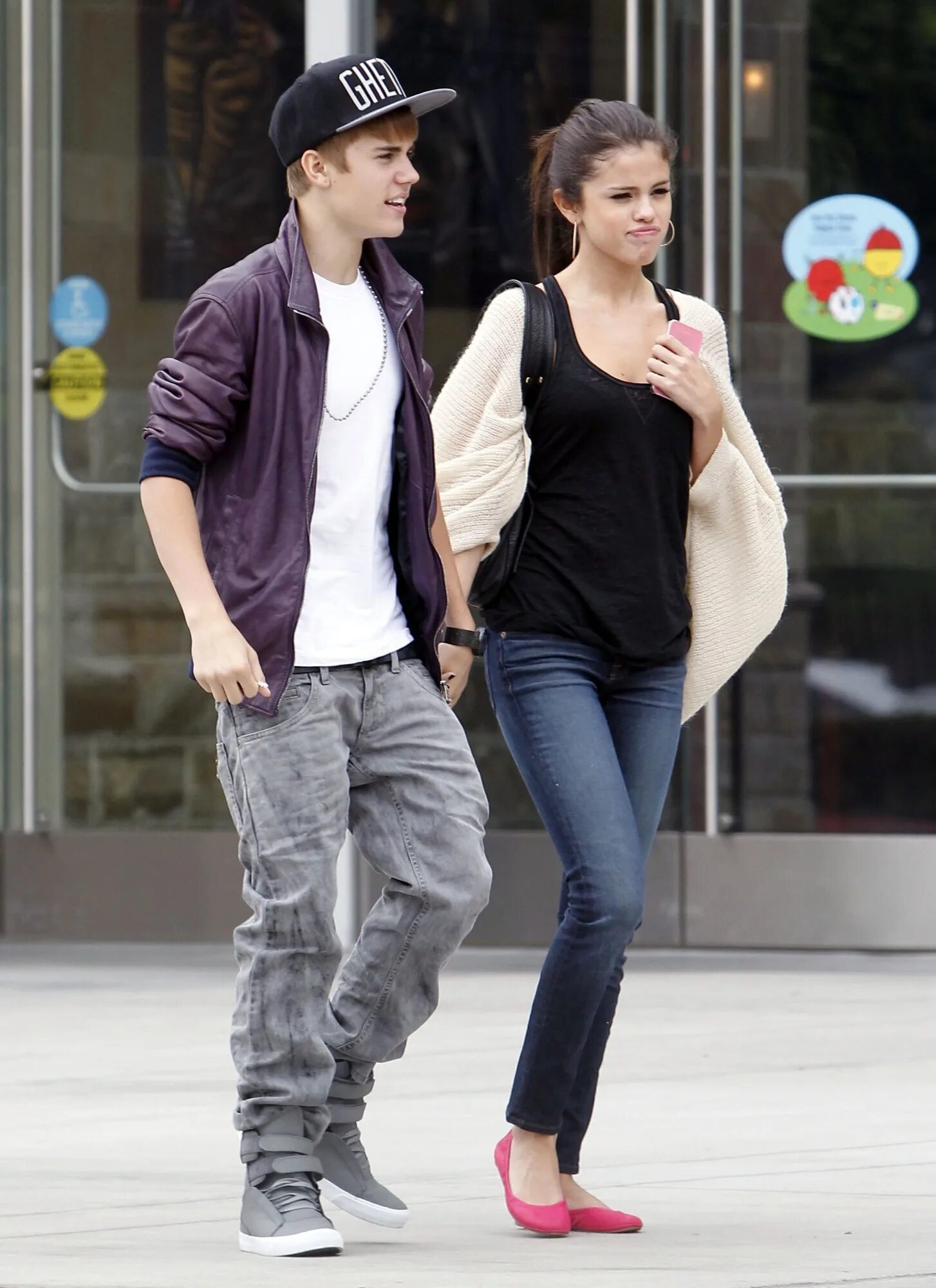 Selena Gomez and Justin Bieber.