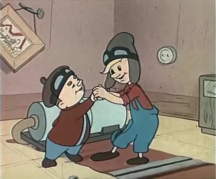 Открой винтик. Винтик и шпунтик - веселые мастера (1960). незнайка винтик и шпунтик.