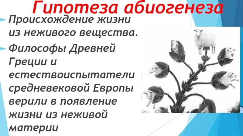 Гипотеза абиогенеза. Возникновение жизни из неживого. Биогенез и абиогенез. Теория биогенеза и абиогенеза.