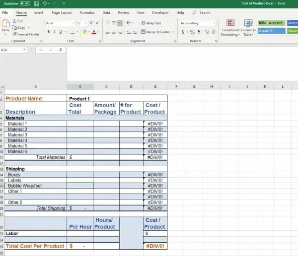 Excel package
