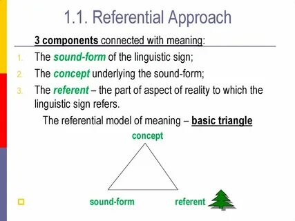 Basic approach
