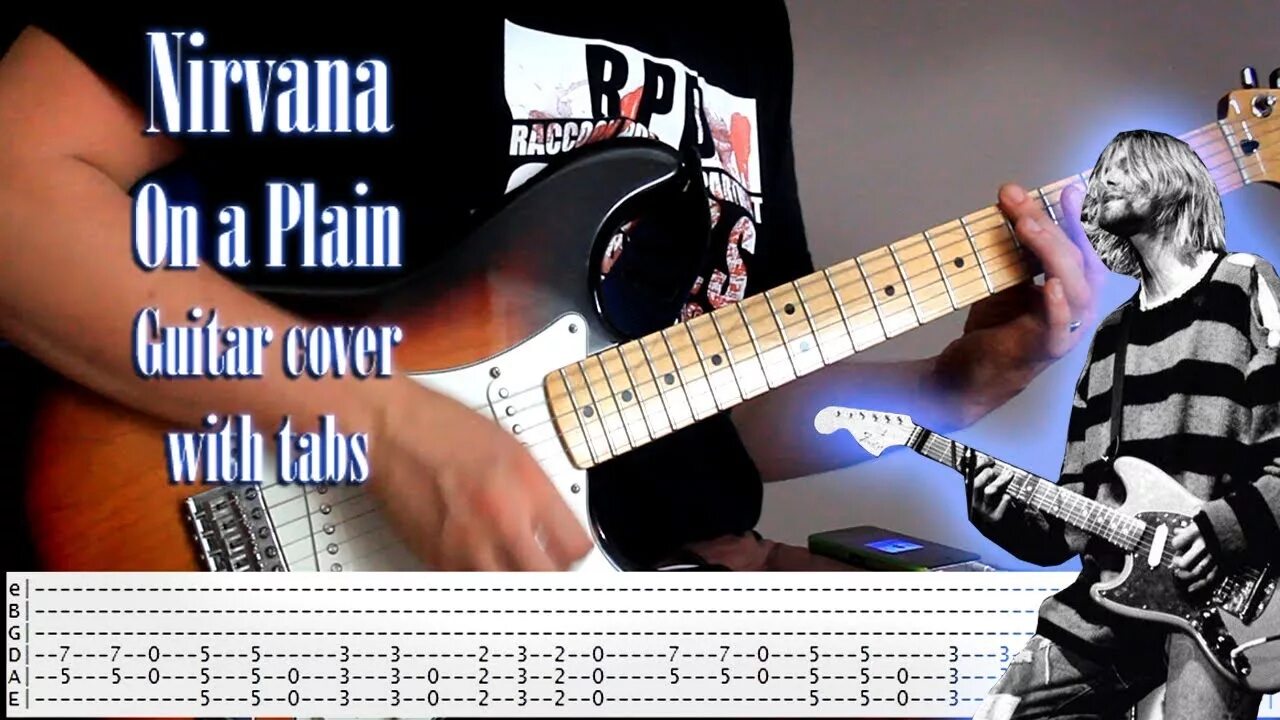 Курт Кобейн стратокастер. Курт Кобейн гитара Stratocaster. Nirvana на гитаре. On a Plain Nirvana. Nirvana on a plain