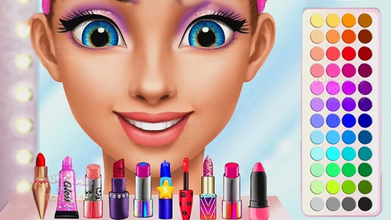 Включи игру косметика. Игры макияж принцессы Барби. Макияж Барби. Игра макияж Барби. Макияж Барби для детей.