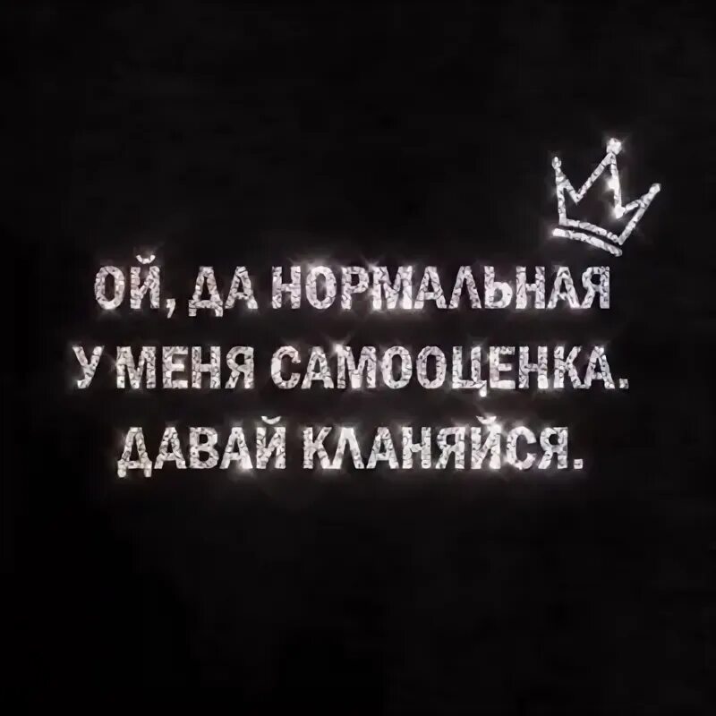 Да нормально давай. Да нормальная у меня самооценка. нормальная у меня самооценка давай кланяйся. да нормальная у меня самооценка целуй руку. ой да нормальная у меня самооценка целуй.