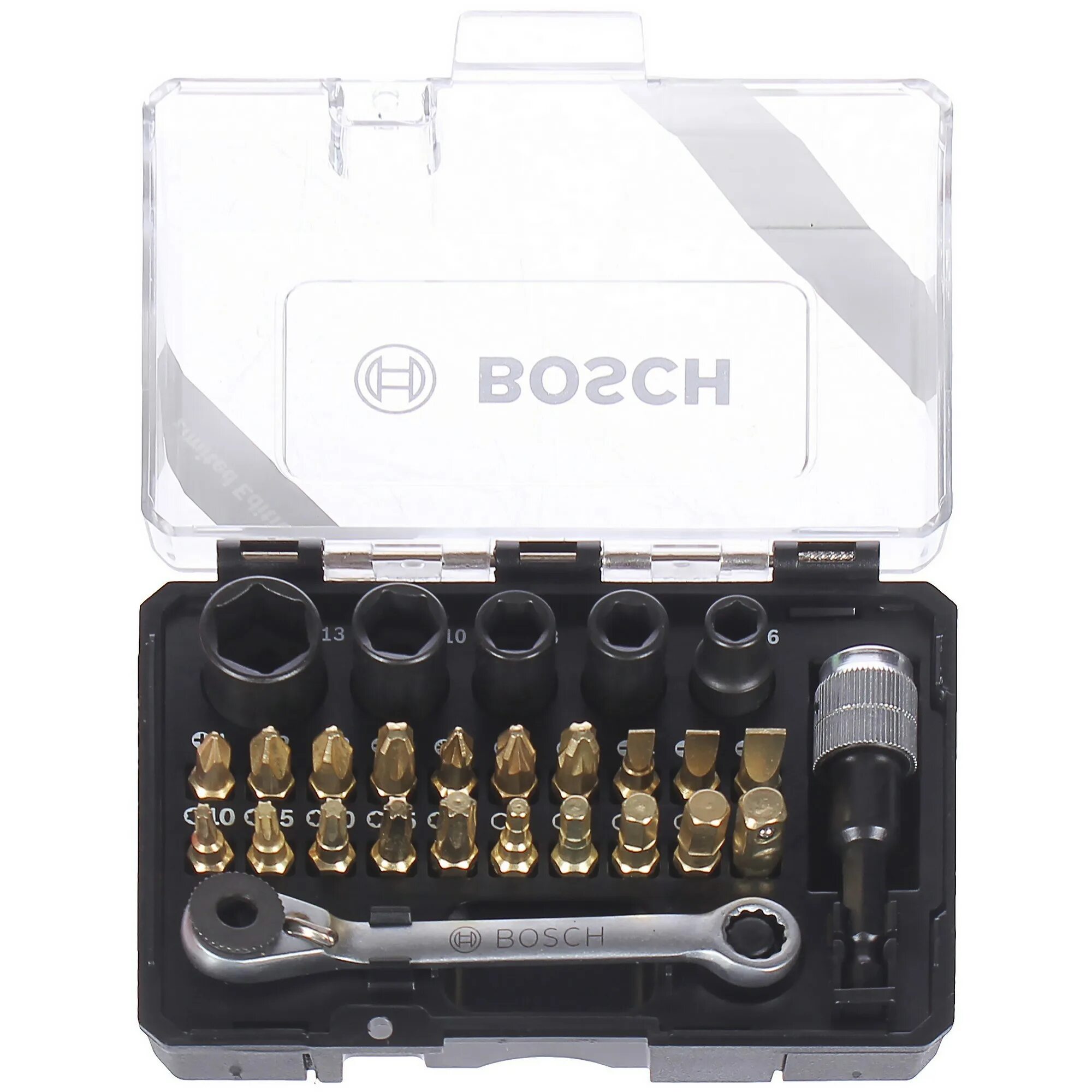 Набор бит и головок с трещоткой. Набор бит с трещоткой бош. Набор головок и бит с трещоткой бош. Набор бит с ключом-трещоткой (27 предметов) Bosch 2607017160. Набор бит Bosch 27.