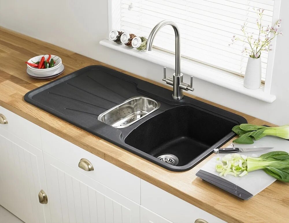 Интегрированная кухонная мойка kraus kbu-24 81. Большая раковина для кухни. Какая мойка для кухни. Мойка franke 1,5 чаши. Раковина для кухни.
