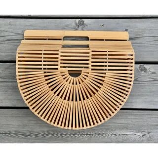 Круглая деревянная сумка