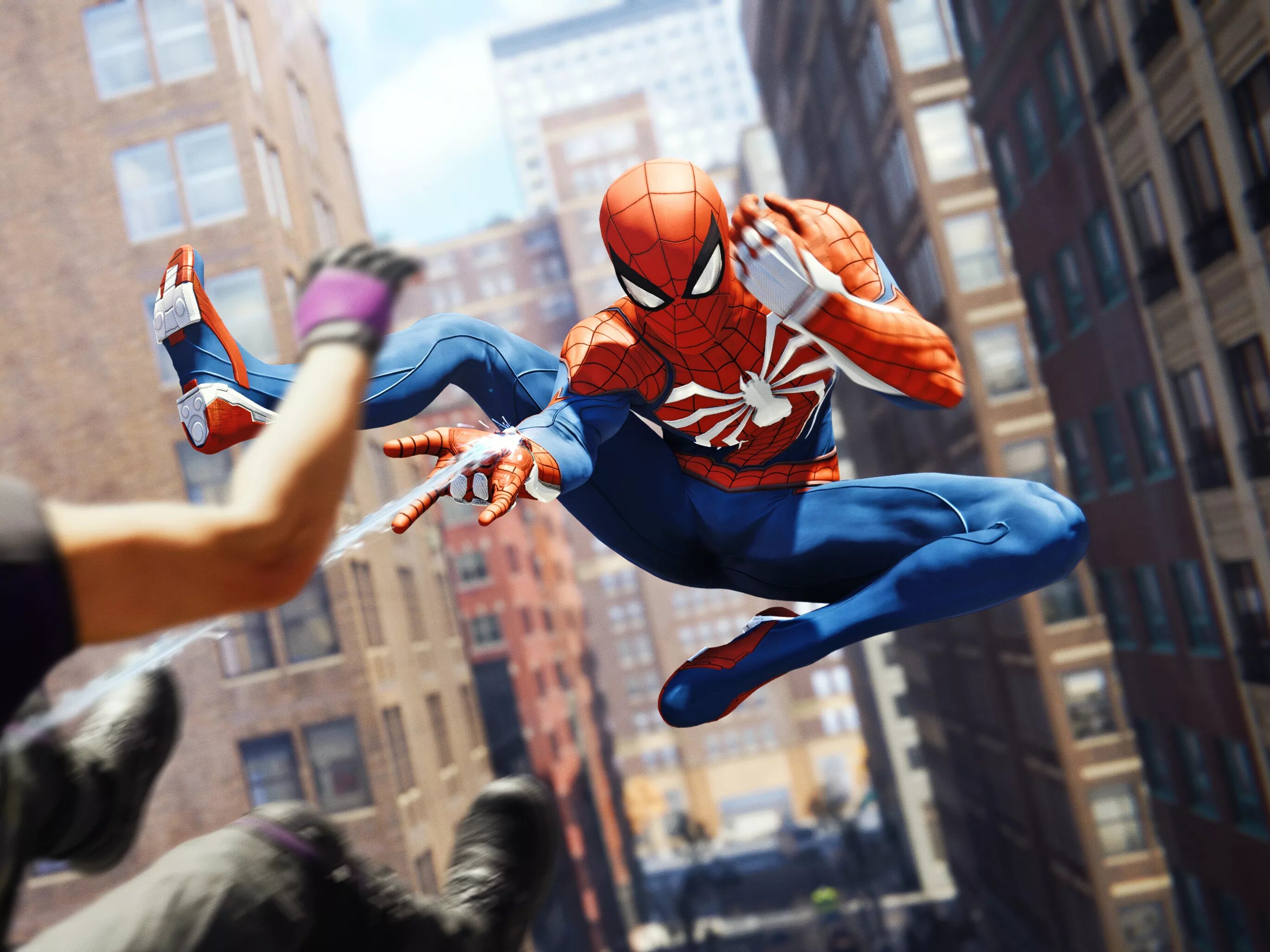 Человек паук утро. Marvel&#039;s spider-man игра. игра человек паук на сони плейстейшен 4. spider man 4 игра. спайдер мэн.