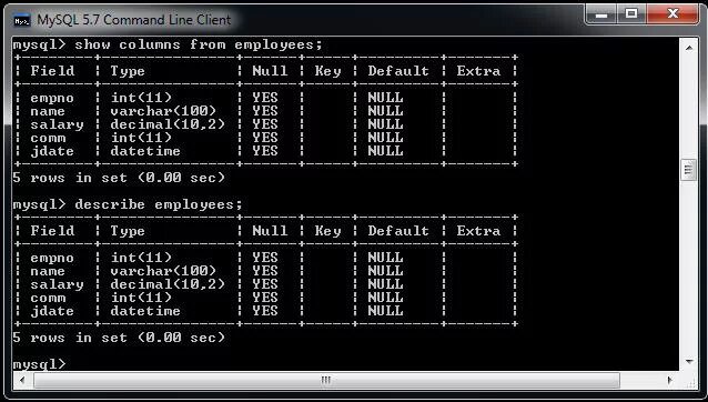 Создание таблицы MYSQL Command line. MYSQL describe Table. Describe SQL это. Char MYSQL Table. Show rows