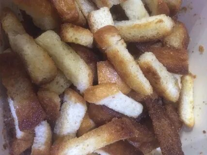 Как приготовить вкусные белые сухарики
