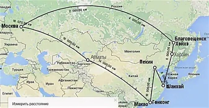 Сколько от благовещенска до