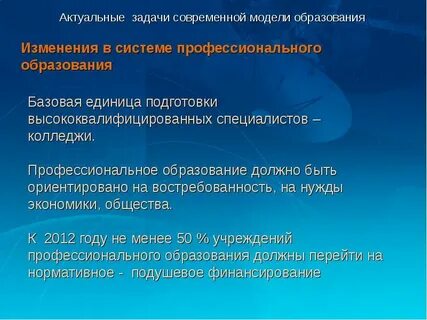 Актуальные задачи современной