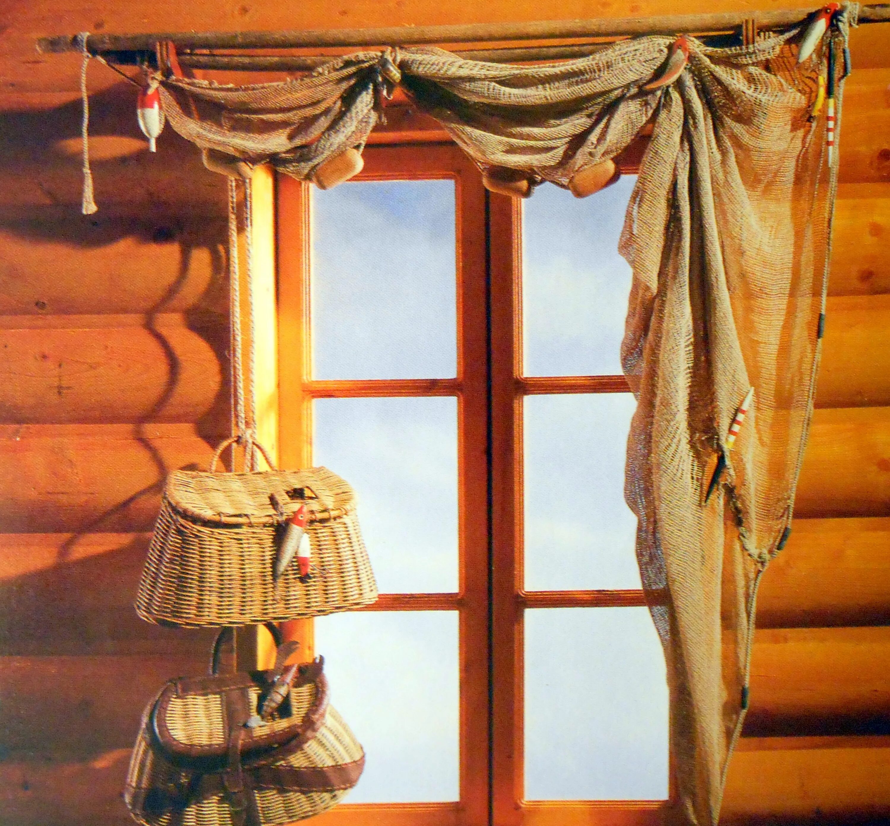 There are curtains on the window