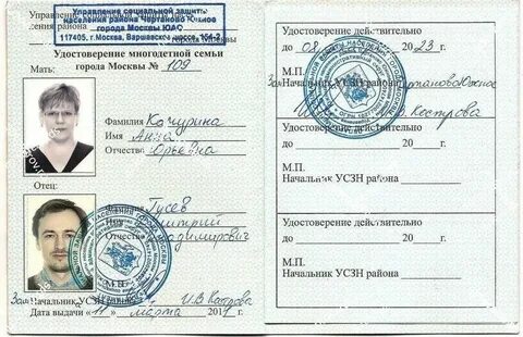 Многодетная мама какой документ нужно