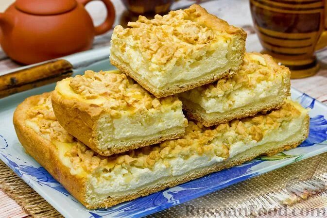 Рассыпной пирог с творогом eCookie.ru