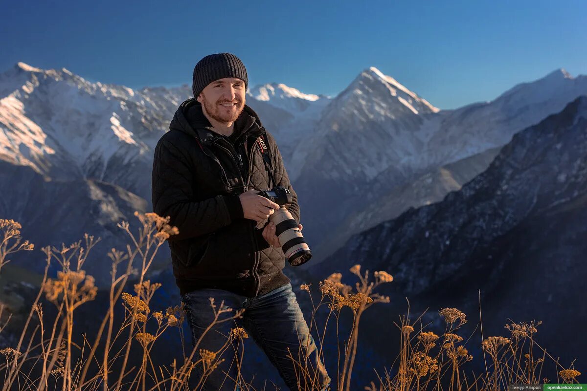 Погода шарой. Фото Тимура Агирова. Чеченские горы зимой.