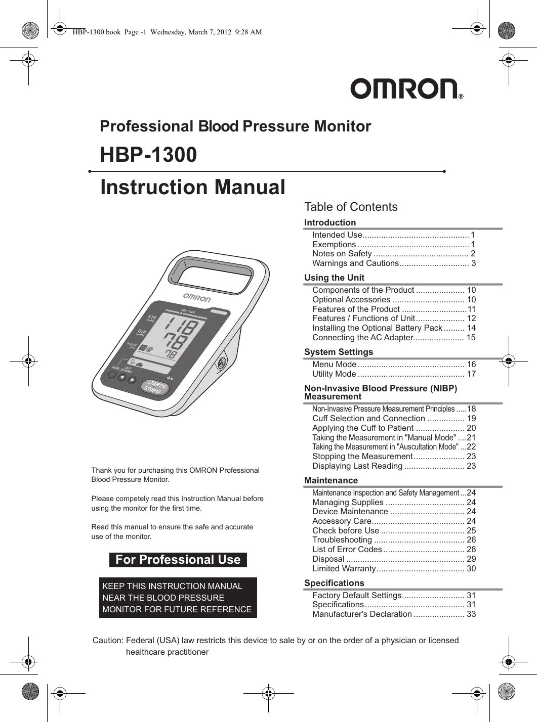 Read manual before use