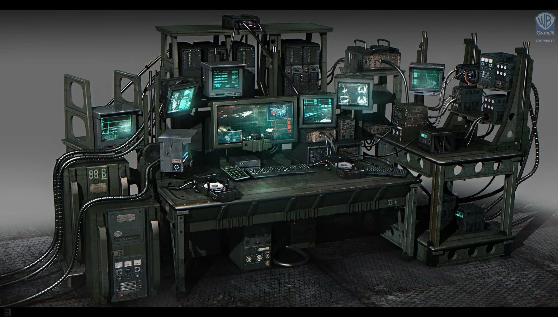 Парк компьютерный игр. Игровое кресло киберпанк 2077. Лаборатория Cyberpunk 2077. Компьютерный стол в стиле киберпанк. Футуристический компьютерный стол.