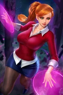 обои : gwen tennyson, Ben 10, Сеть мультфильмов, Рыжая, конский хвост, гляд...