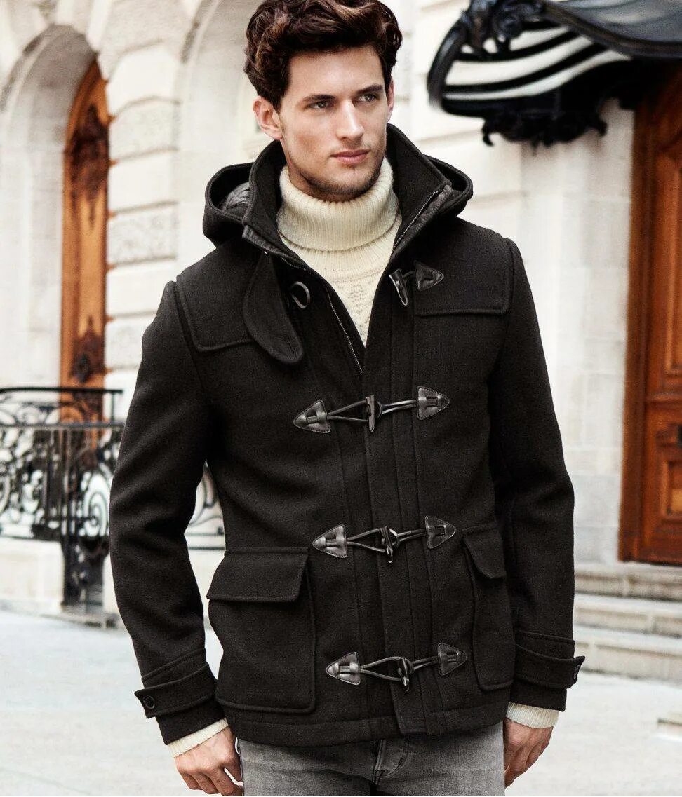 Куртка мужская h. Дафлкот Zara man. Дафлкот HM. Стильные куртки для мужчин. Зимняя одежда для мужчин.