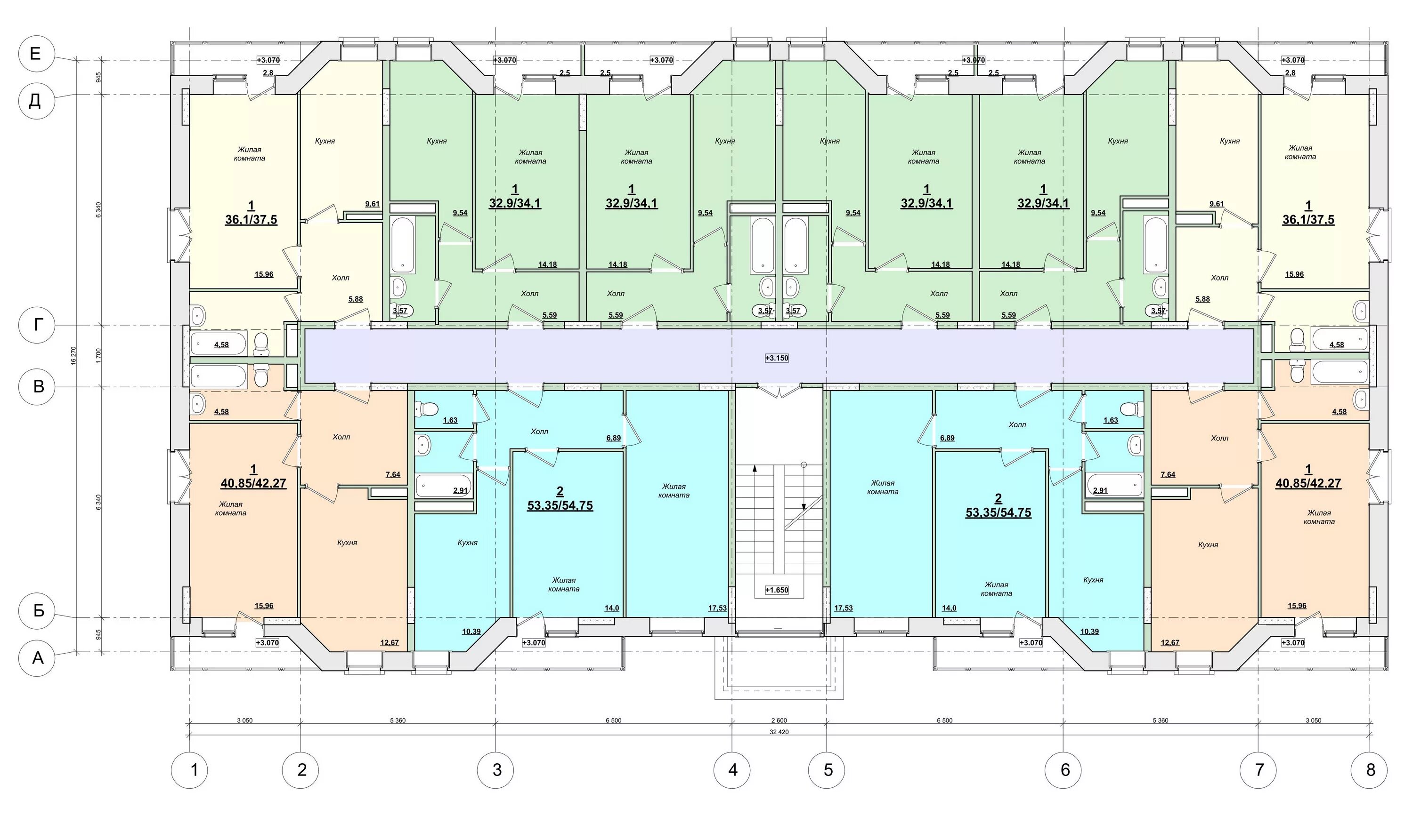 План дома 9 этажей панельный. План панельной 9 этажного 4 подъездного дома-. План типового этажа. Планировка многоквартирного дома. План первого и типового этажа.