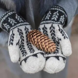 Варежки зима
