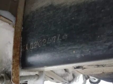 Заводской номер рамы