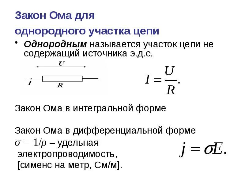 Закон ома однородной цепи. Закон ома для неоднородного участка цепи. Закон ома однородной цепи. Закон ома для участка цепи. Закон ома для участка цепи схема цепи.