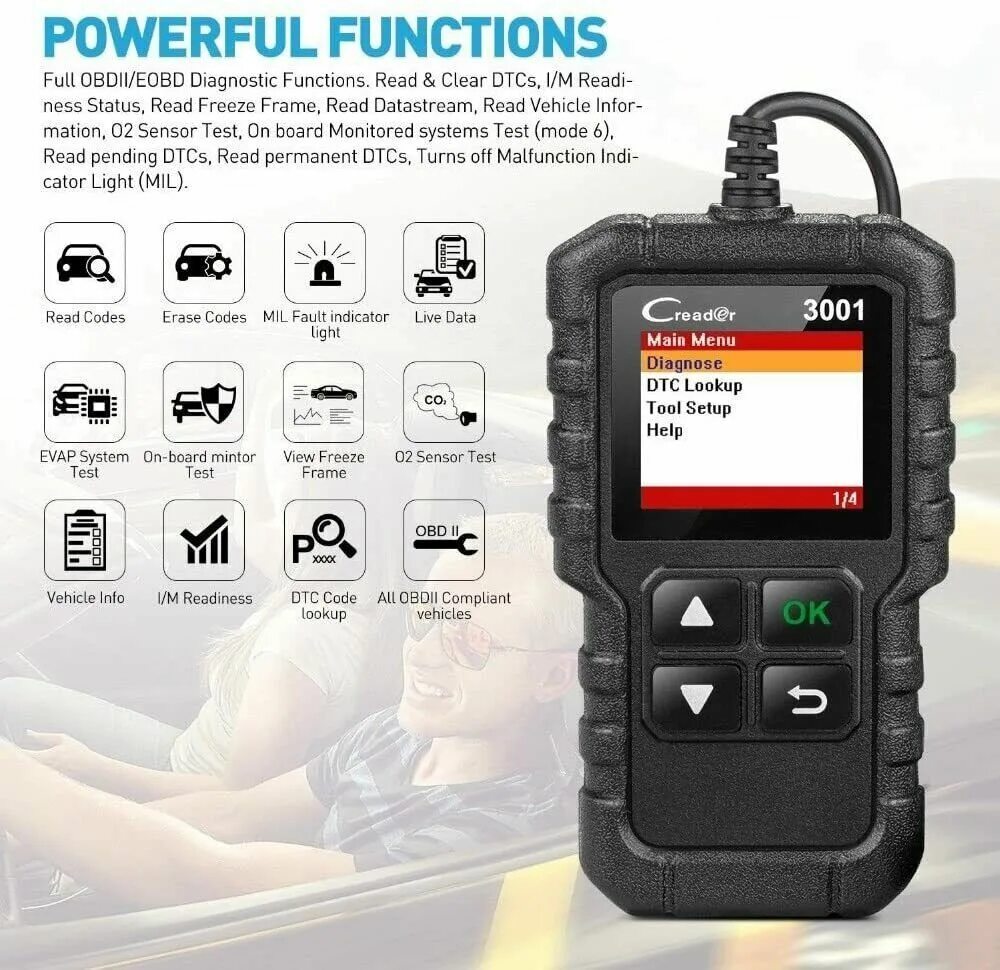 Obd codes. Creader 3001 сканер. автосканер launch creader 3001. портативный автосканер launch creader cr301 3001 lnc-086. obd 2 cr3001.