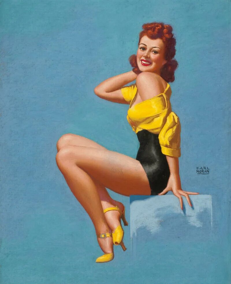 Pin up official pin up отзывы. Earl Moran картины. Эрл Моран пин ап. Earl Steffa Moran. Эрл Моран пин-ап художник.