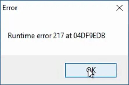 Generic error