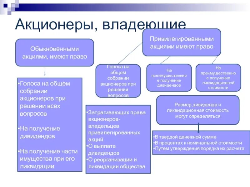 Полномочия акционера. Право голоса на собрании акционеров имеют акции. Право акционера при Привилегированной акции. Владельцы привилегированных акций имеют право.