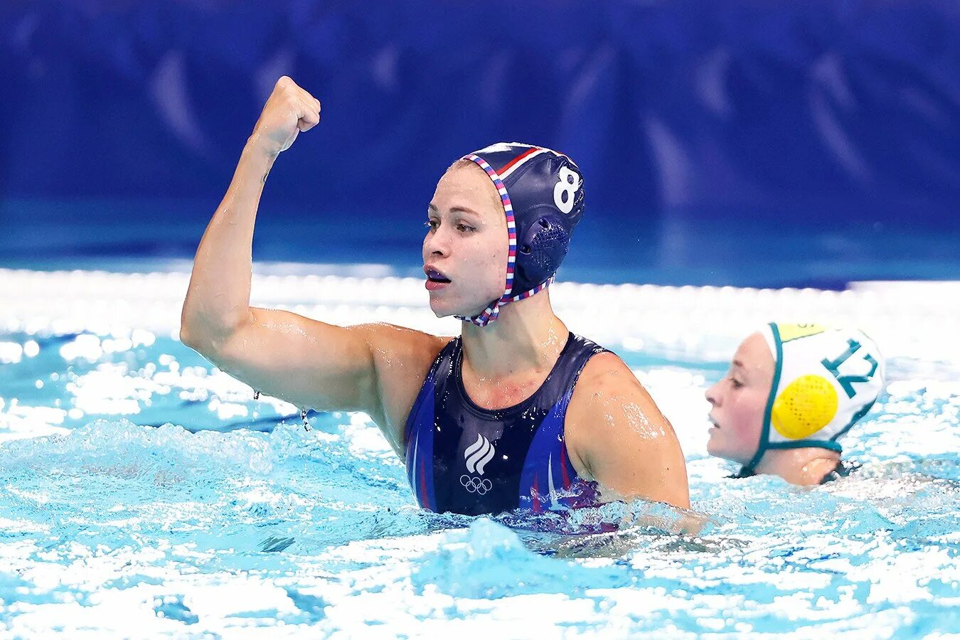 Olympics-Water polo-U.S. survive ROC fright to reach final against Spain