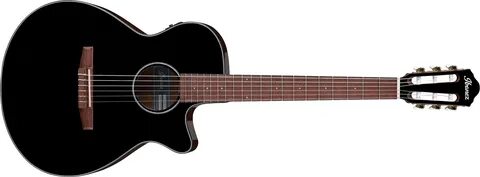 Ibanez AEG50N Nylon String Electro-Acoustic Black - Guitar.co.uk.