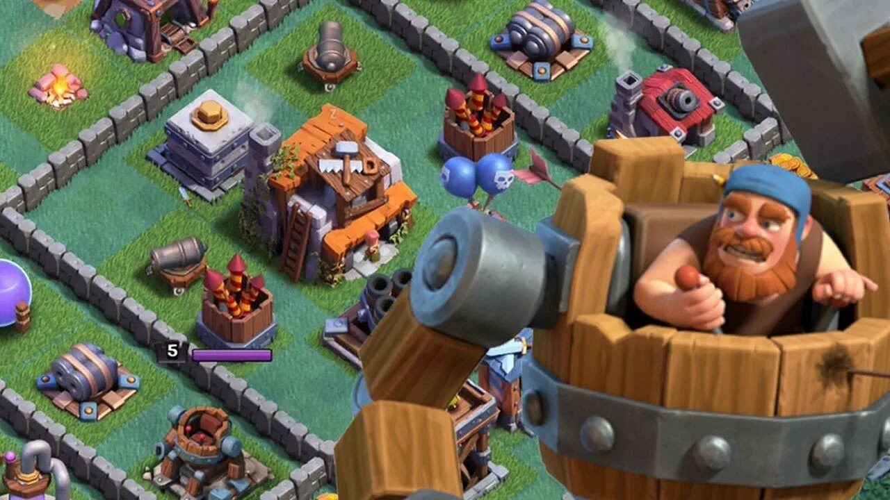 Миньоны клеш рояль. Clash of clans builders hut. База деревни строителя 3. Clash of clans строитель севера. Строительклэш оф клэнс.