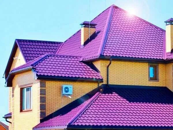 Крыши из металлочерепицы фото домов Бригада перекрыть крышу в Гусь-Хрустальном: 120 кровельщиков с отзывами и ценами