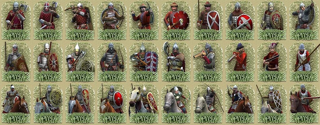 Medieval 2 total юнитов. Медивал 2 Булатная сталь Русь. Булатная сталь юниты Руси. Medieval 2 Булатная сталь юниты.